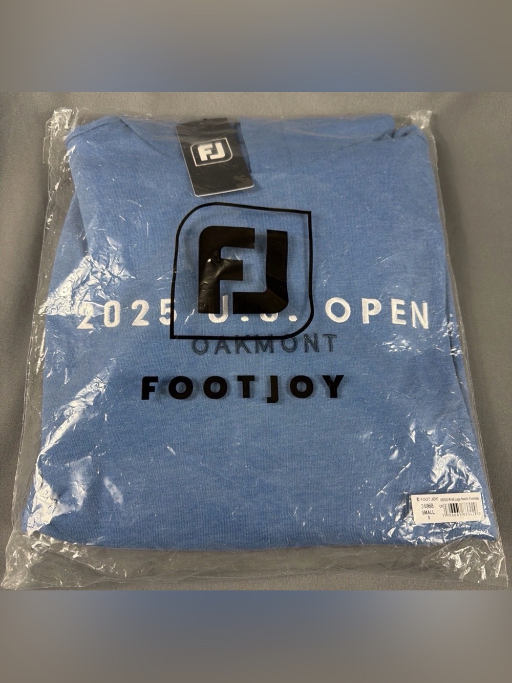 FootJoy Womens Golf Hoodie US Open Oakmont Logo Small Blue NWT MSRP $115